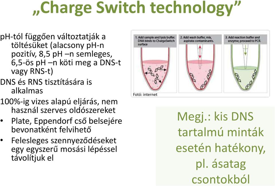 használ szerves oldószereket Plate, Eppendorf cső belsejére bevonatként felvihető Felesleges szennyeződéseket