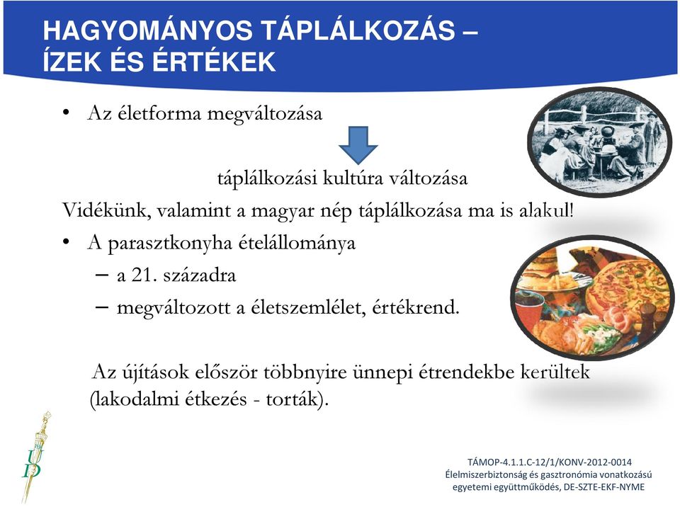A parasztkonyha ételállománya a 21.