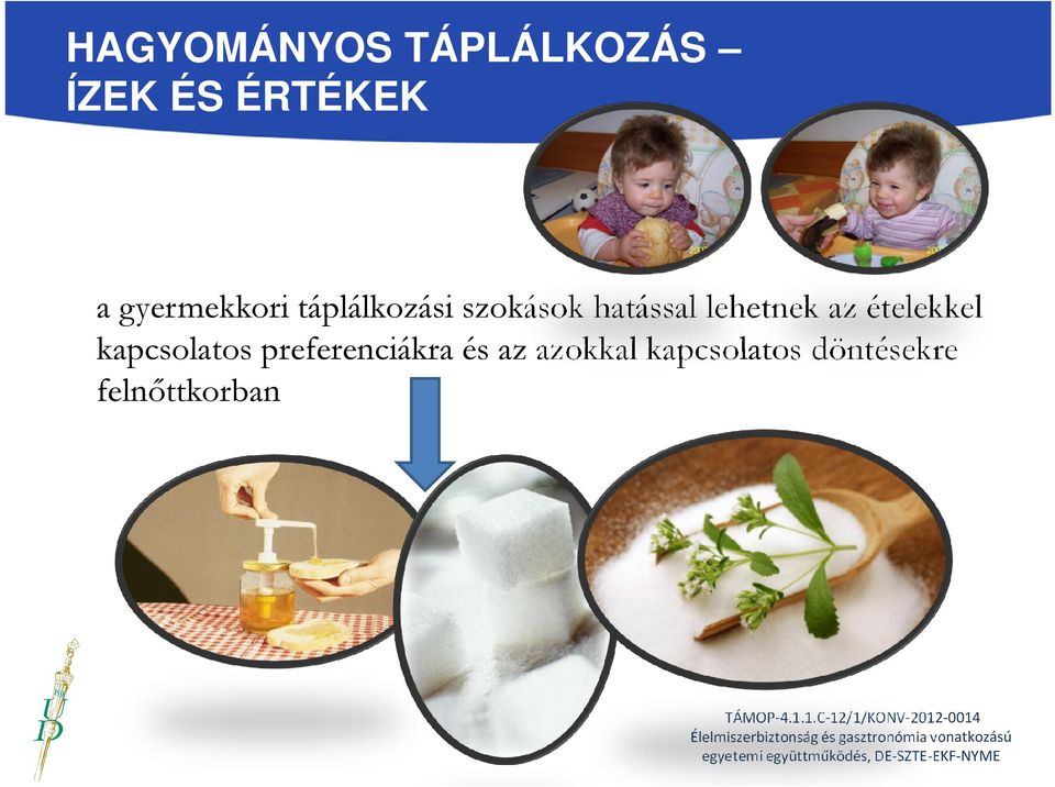 az ételekkel kapcsolatos preferenciákra