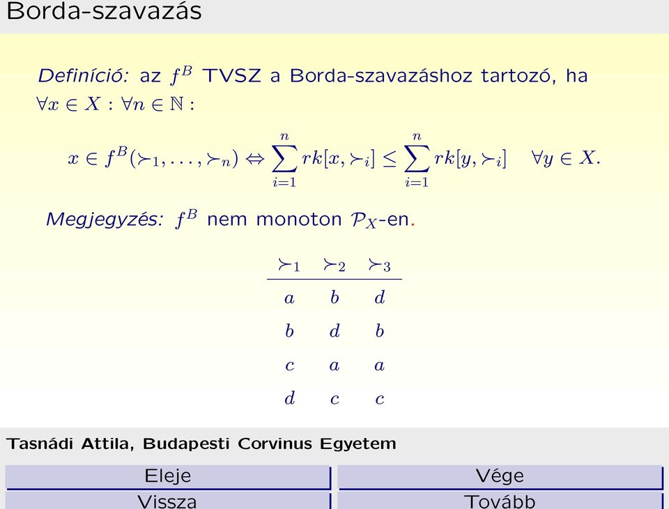 1,..., n ) n rk[x, i ] n rk[y, i ] y X.