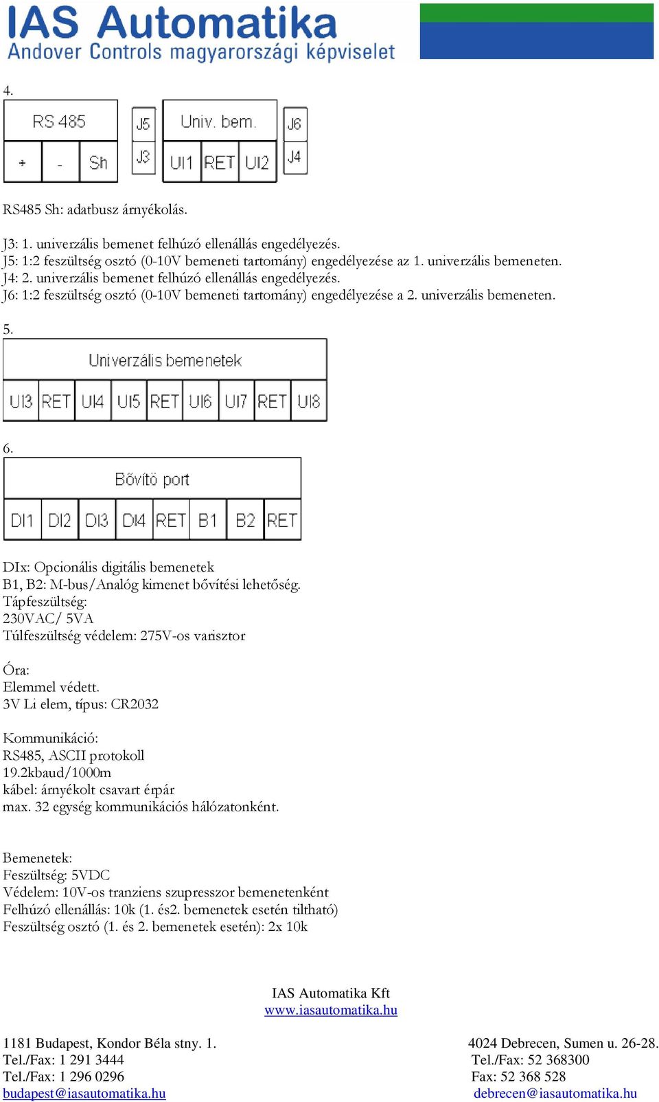 Kaméleon K860. IAS Automatika Kft - PDF Ingyenes letöltés