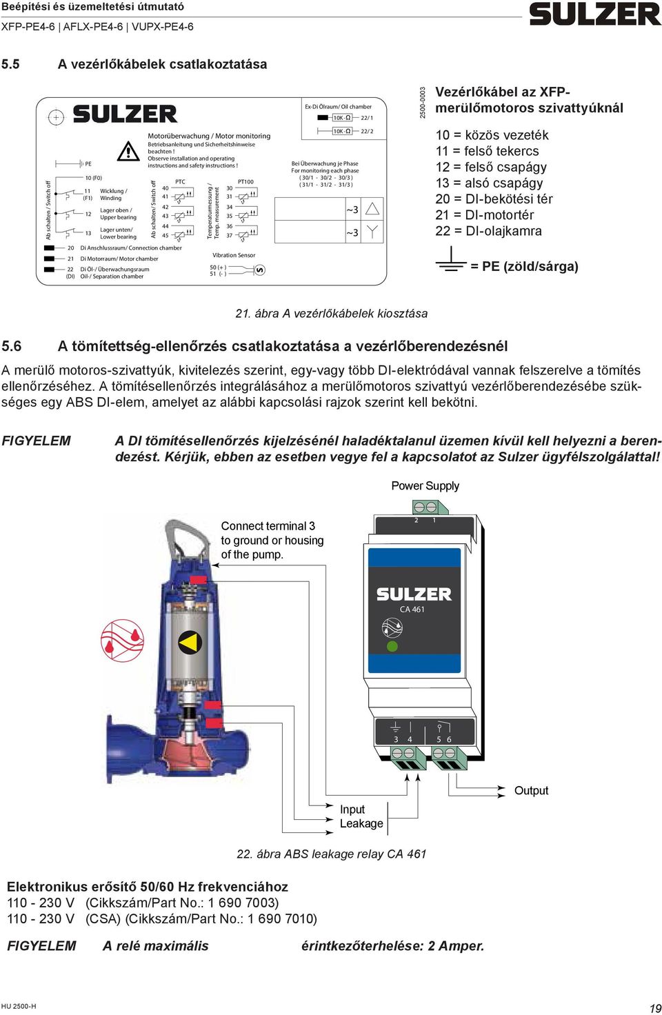 Observe installation and operating instructions and safety instructions! Ab schalten/ Switch off 40 41 42 43 44 45 PTC Temperaturmessung / Temp.