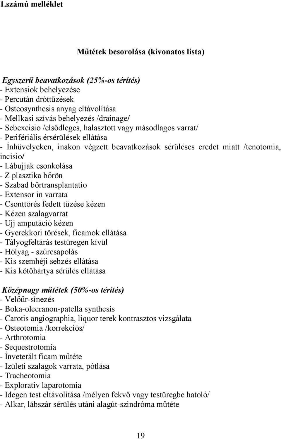 incisio/ - Lábujjak csonkolása - Z plasztika bőrön - Szabad bőrtransplantatio - Extensor in varrata - Csonttörés fedett tűzése kézen - Kézen szalagvarrat - Ujj amputáció kézen - Gyerekkori törések,