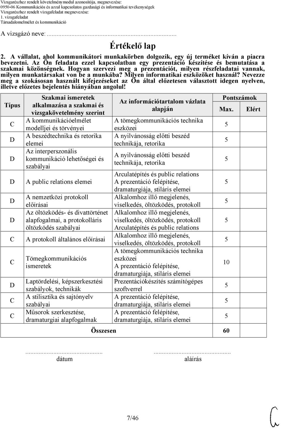 Milyen informatikai eszközöket használ? Nevezze meg a szokásosan használt kifejezéseket az Ön által előzetesen választott idegen nyelven, illetve előzetes bejelentés hiányában angolul!