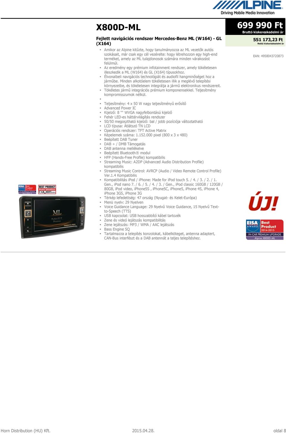 CD-Rádió USB csatlakozóval és ipod vezérléssel - PDF Ingyenes letöltés