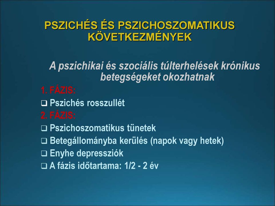 FÁZIS: Pszichés rosszullét 2.