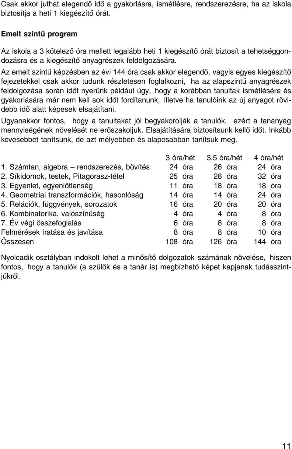 Az emelt szint k pz sben az vi 144 ra csak akkor elegend, vagyis egyes kieg sz t fejezetekkel csak akkor tudunk r szletesen foglalkozni, ha az alapszint anyagr szek feldolgoz sa sor n id t nyer nk p