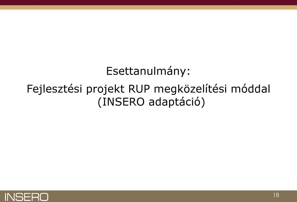 RUP megközelítési