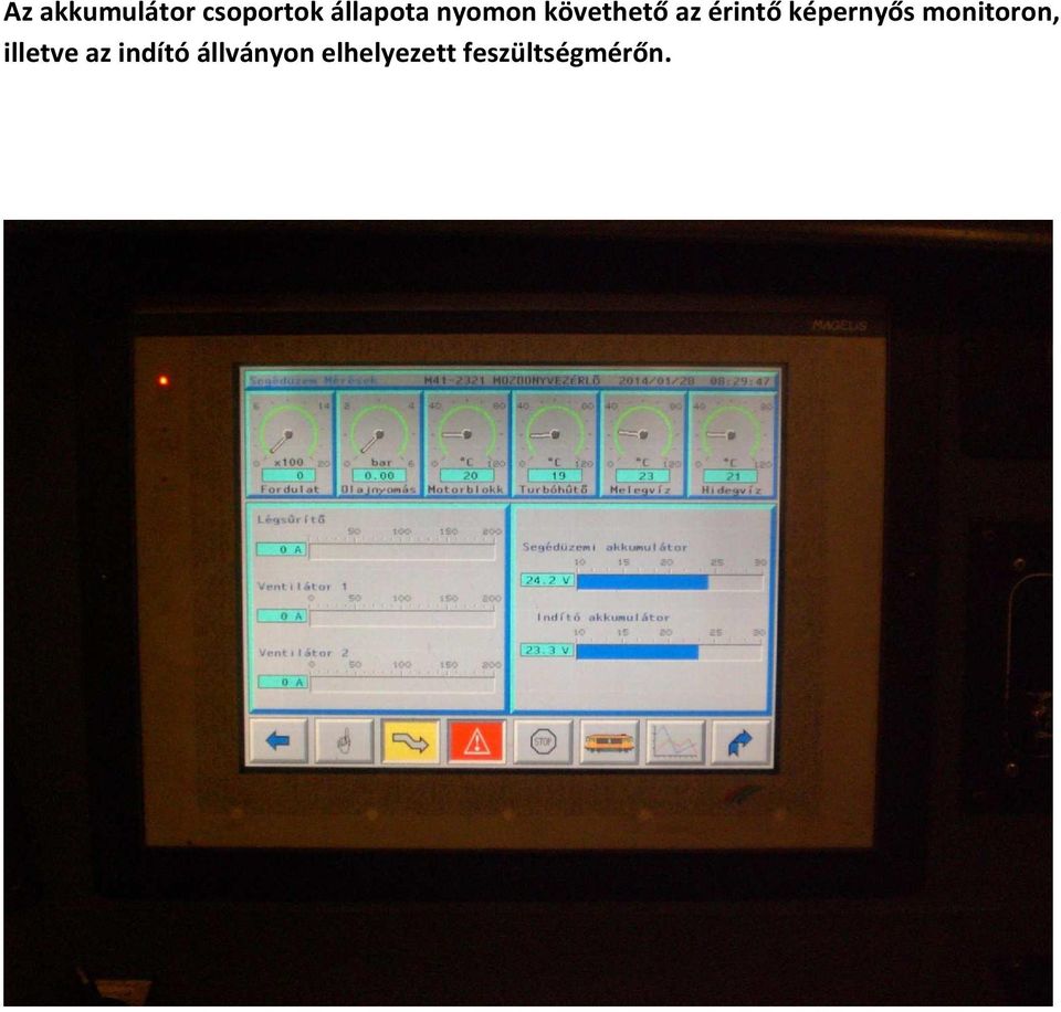képernyős monitoron, illetve az
