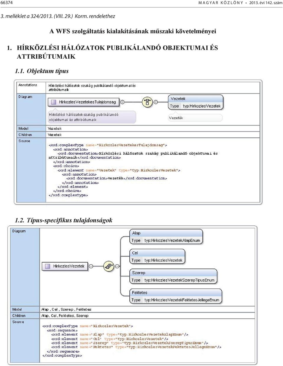 rendelethez A WFS szolgáltatás kialakításának műszaki követelményei 1.