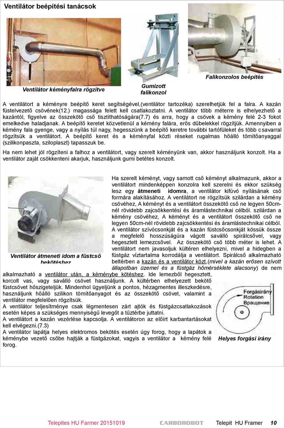 CARBOROBOT 40-60kW BIO Farmer melegvíz kazánok tervezési segédlete - PDF  Free Download