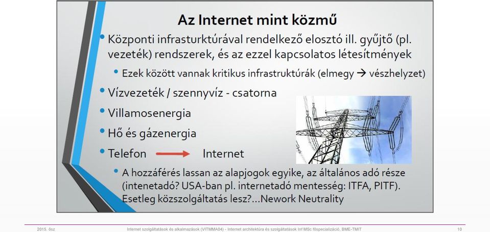 Internet architektúra és