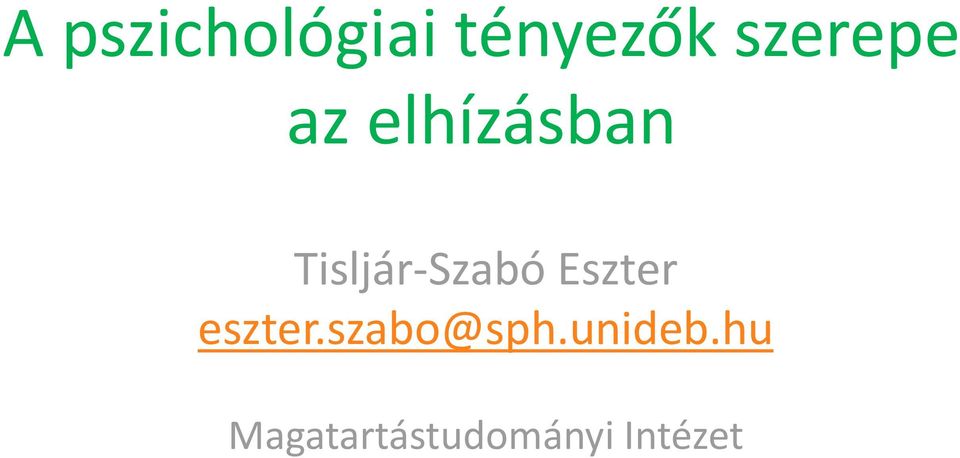 Tisljár-Szabó Eszter eszter.