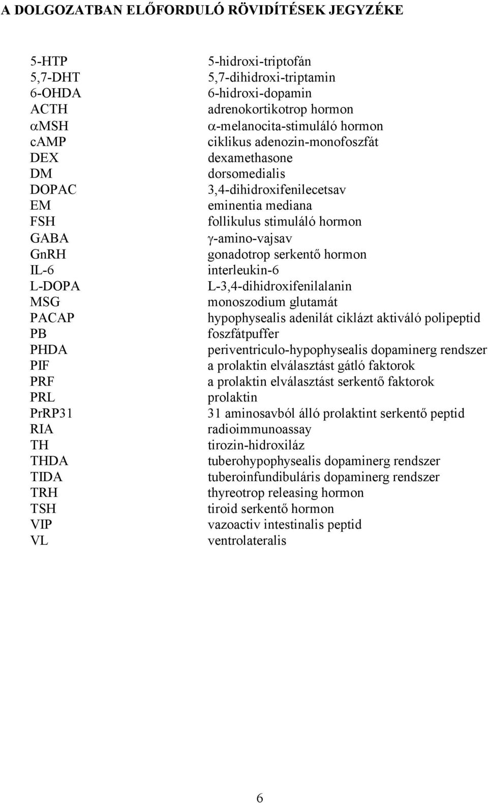 eminentia mediana follikulus stimuláló hormon -amino-vajsav gonadotrop serkentő hormon interleukin-6 L-3,4-dihidroxifenilalanin monoszodium glutamát hypophysealis adenilát ciklázt aktiváló polipeptid