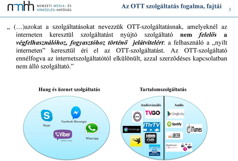 interneten keresztül éri el az OTT-szolgáltatást.