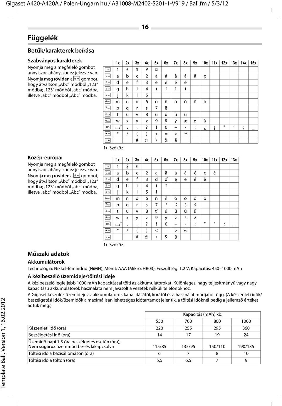 Nyomja meg röviden a # gombot, hogy átváltson Abc módból 123 módba; 123 módból abc módba, illetve abc módból Abc módba.