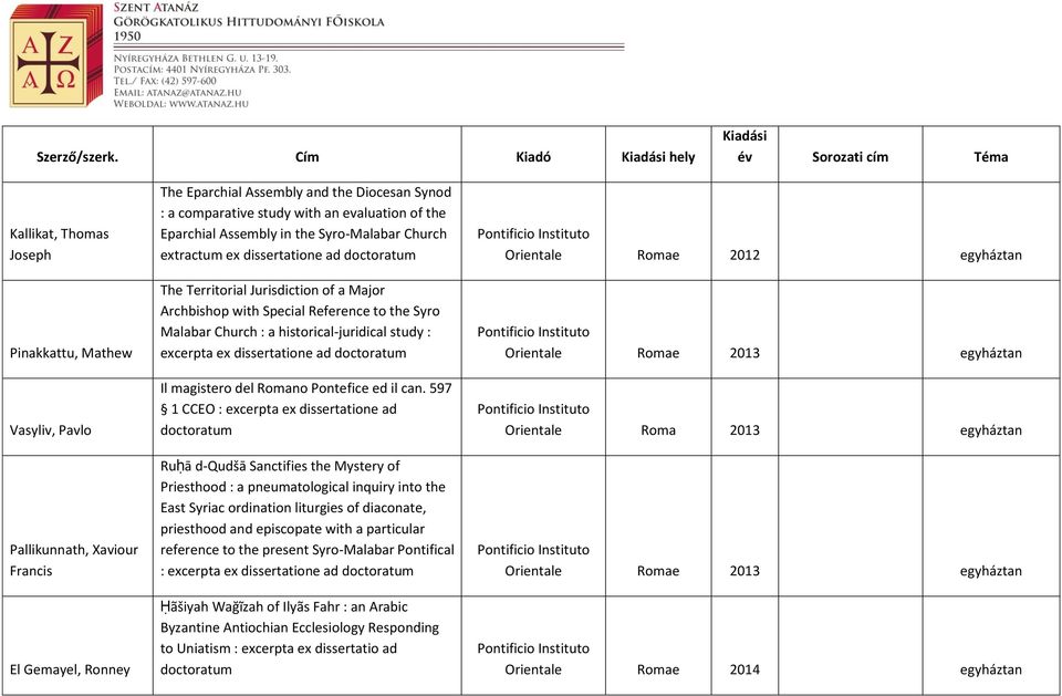 evaluation of the Eparchial Assembly in the Syro-Malabar Church extractum ex dissertatione ad doctoratum The Territorial Jurisdiction of a Major Archbishop with Special Reference to the Syro Malabar