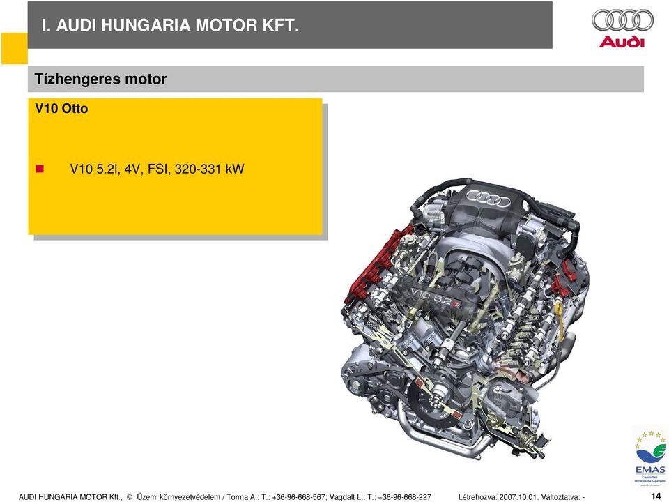 Tízhengeres motor V10 V10 Otto