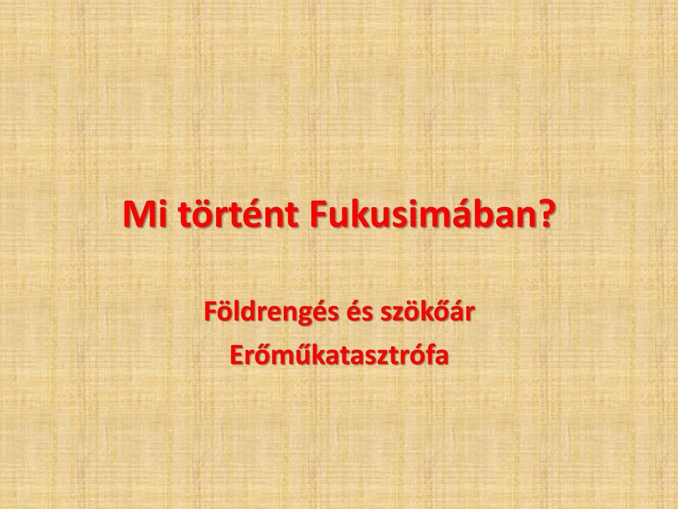 Földrengés és