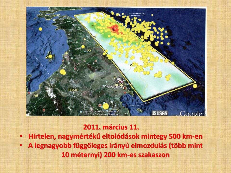 mintegy 500 km-en A legnagyobb
