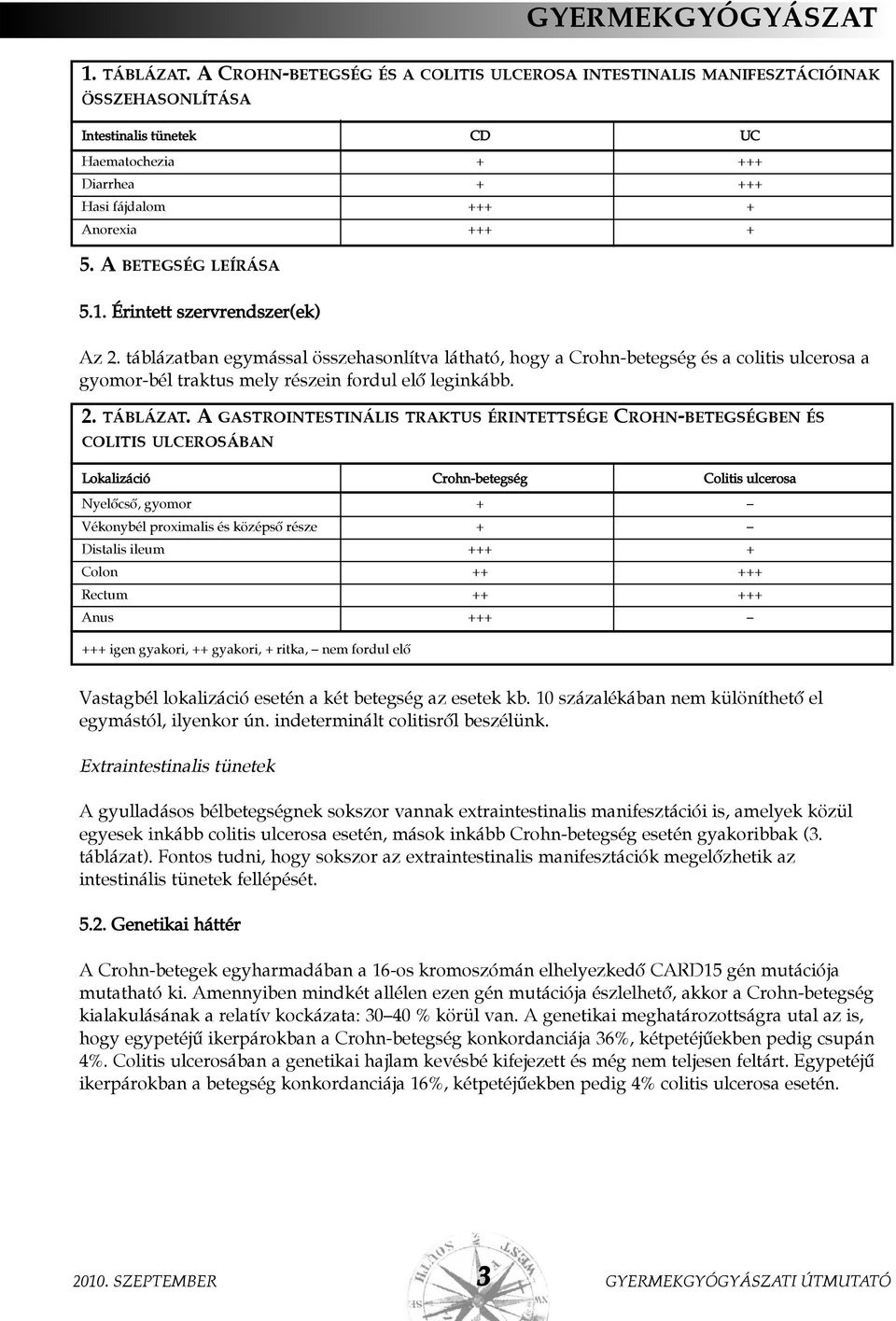 A BETEGSÉG LEÍRÁSA 5.1. Érintett szervrendszer(ek) Az 2.