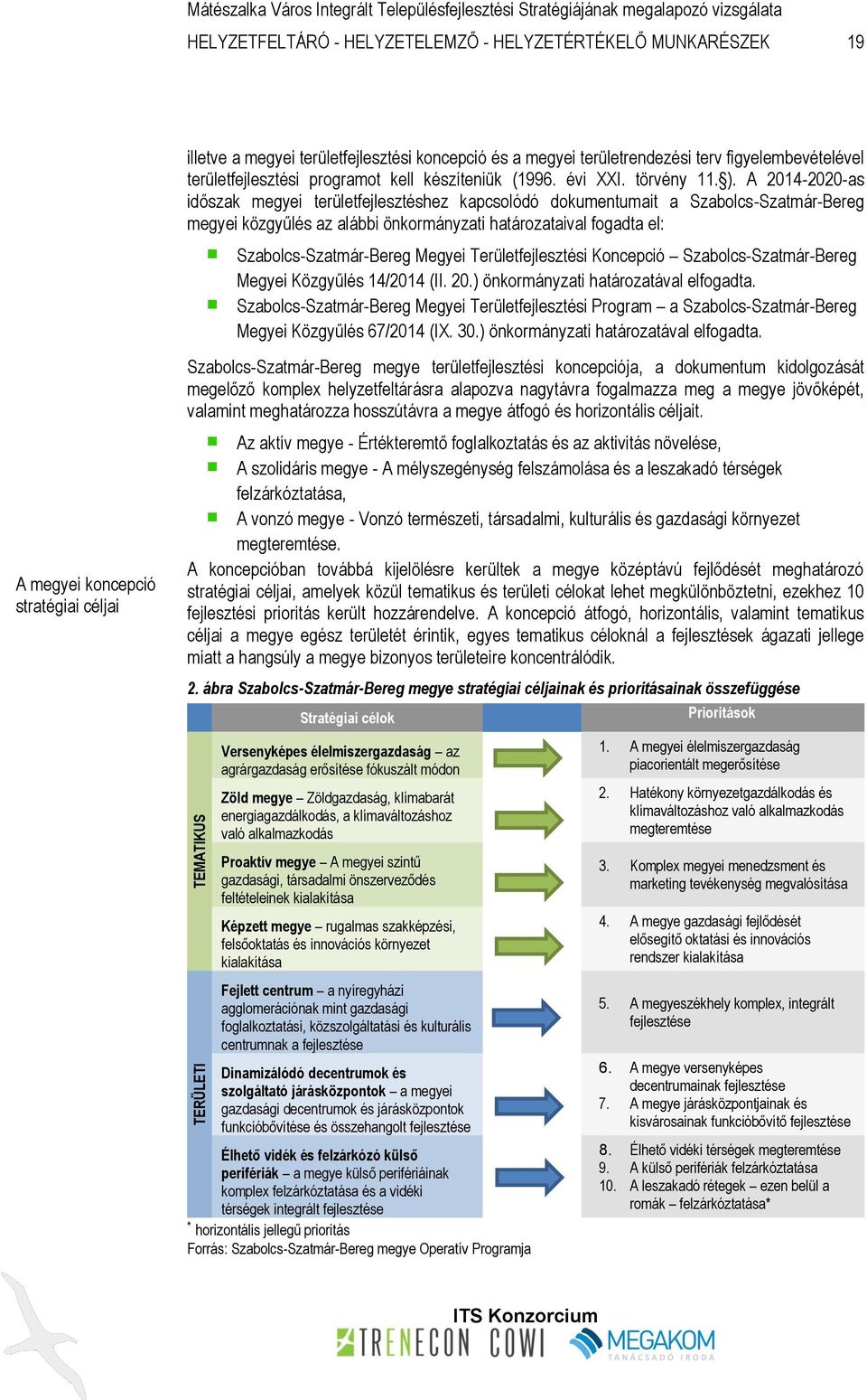 A 2014-2020-as időszak megyei területfejlesztéshez kapcsolódó dokumentumait a Szabolcs-Szatmár-Bereg megyei közgyűlés az alábbi önkormányzati határozataival fogadta el: Szabolcs-Szatmár-Bereg Megyei