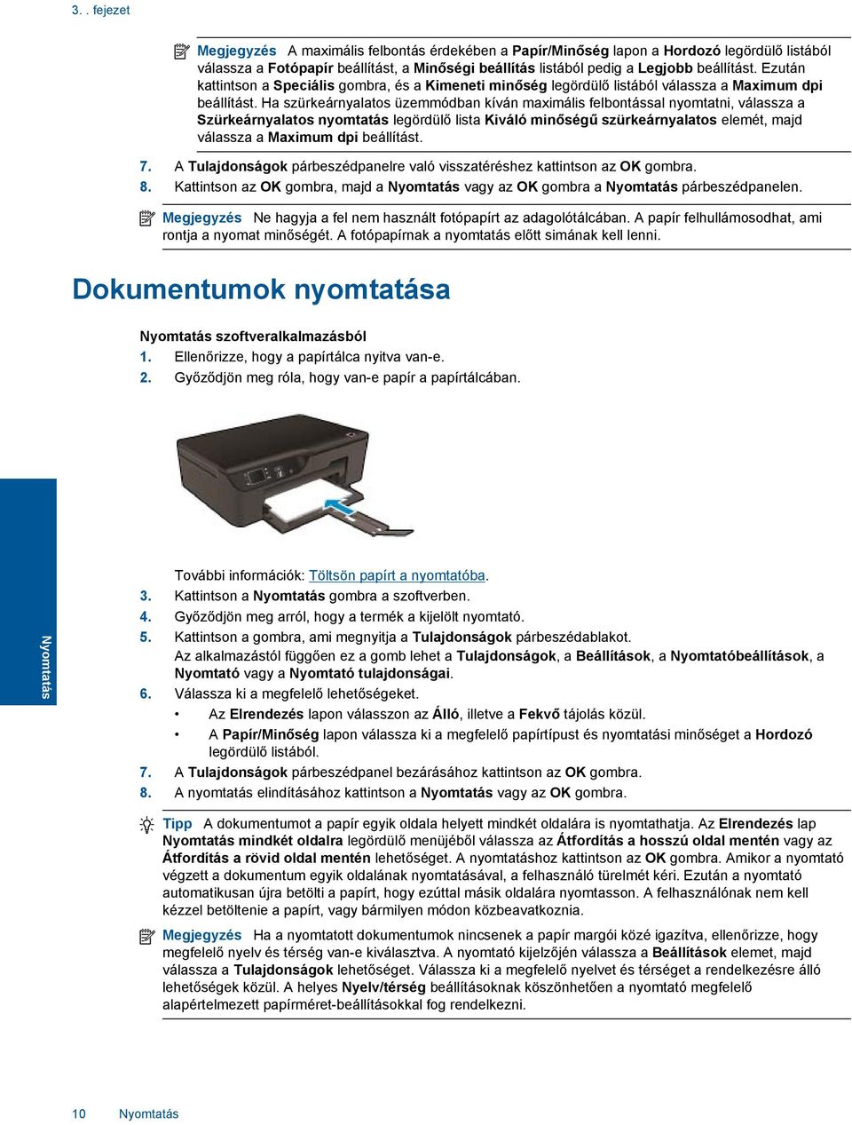 HP Deskjet 3520 e-all-in-one series - PDF Ingyenes letöltés