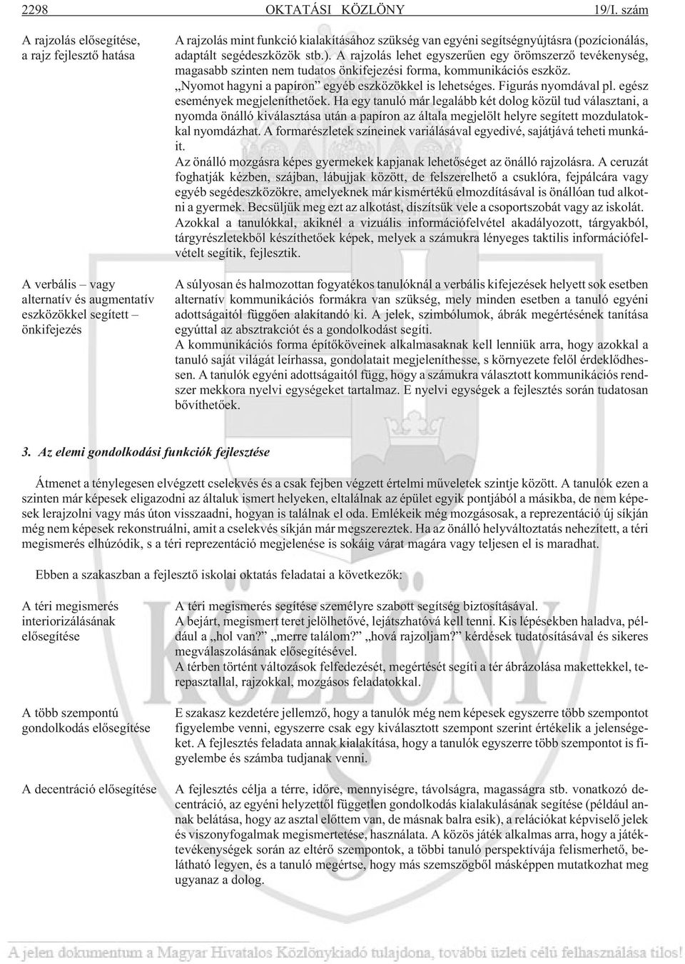 segítségnyújtásra (pozícionálás, adaptált segédeszközök stb.). A rajzolás lehet egyszerûen egy örömszerzõ tevékenység, magasabb szinten nem tudatos önkifejezési forma, kommunikációs eszköz.
