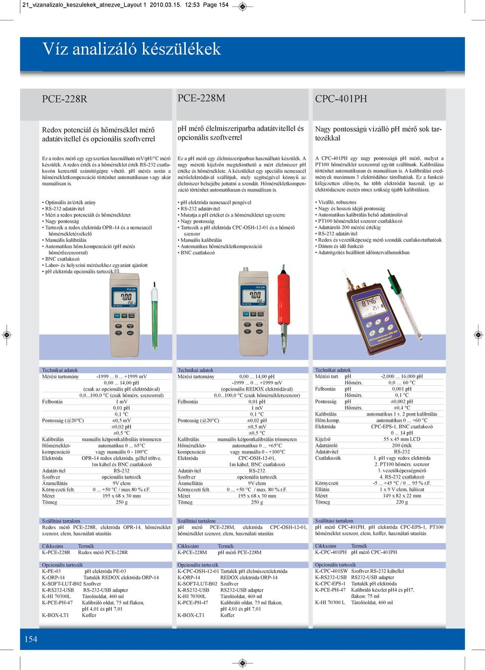 Víz analizáló készülékek - PDF Ingyenes letöltés