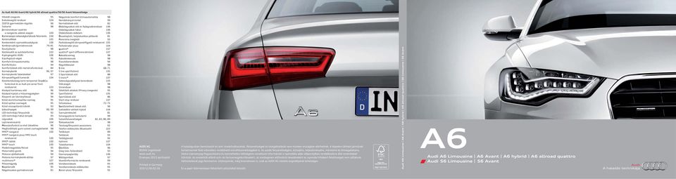 Audi A6 Limousine A6 Avant A6 hybrid A6 allroad quattro Audi S6 Limousine  S6 Avant - PDF Ingyenes letöltés