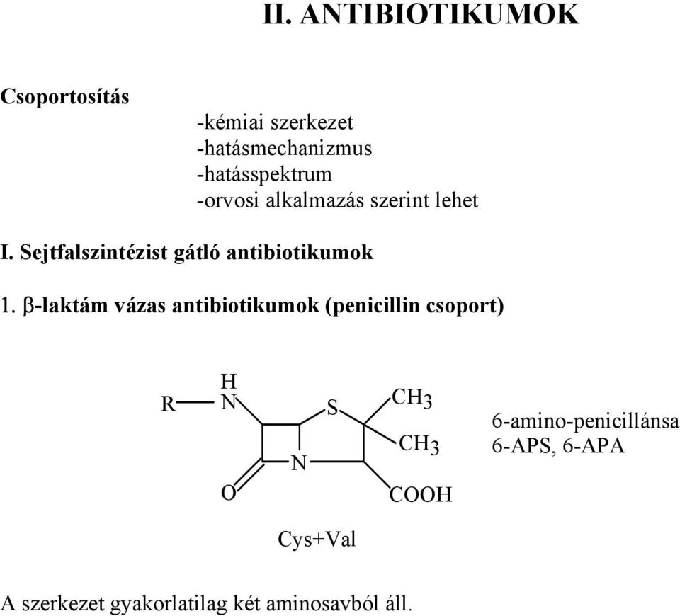 ejtfalszintézist gátló antibiotikumok 1.