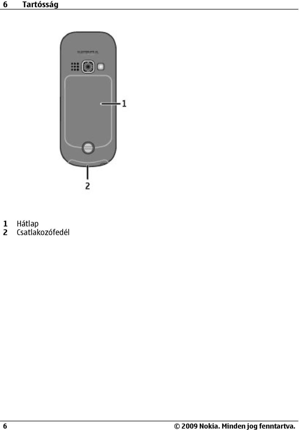 Csatlakozófedél 6