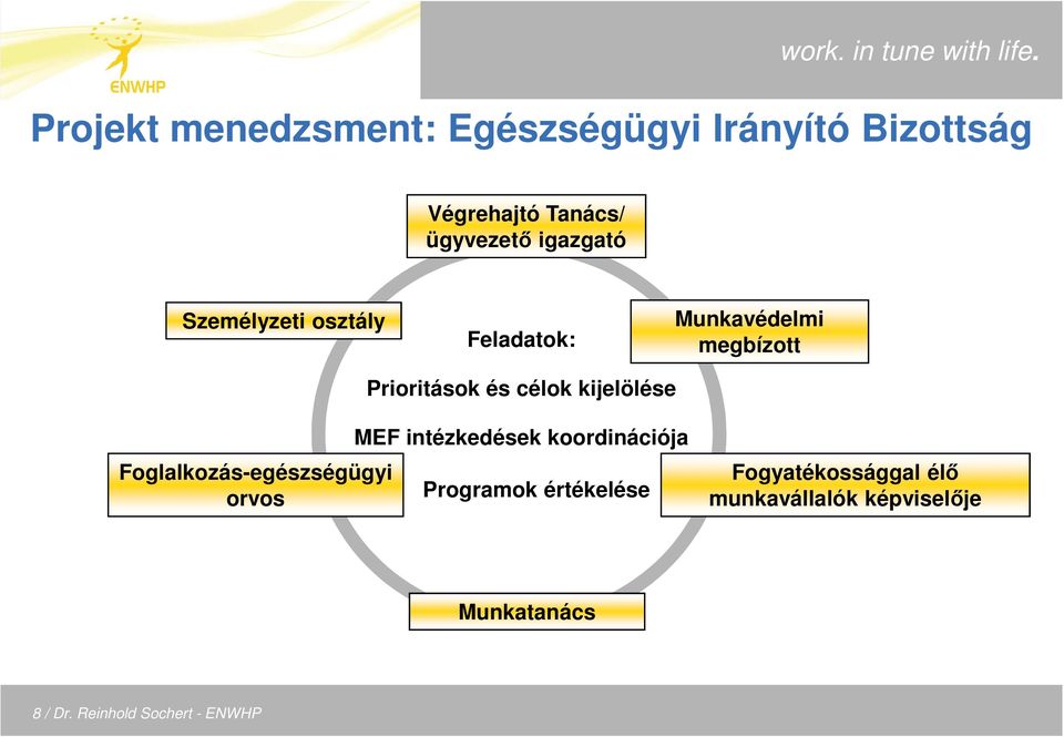 kijelölése Foglalkozás-egészségügyi orvos MEF intézkedések koordinációja Programok