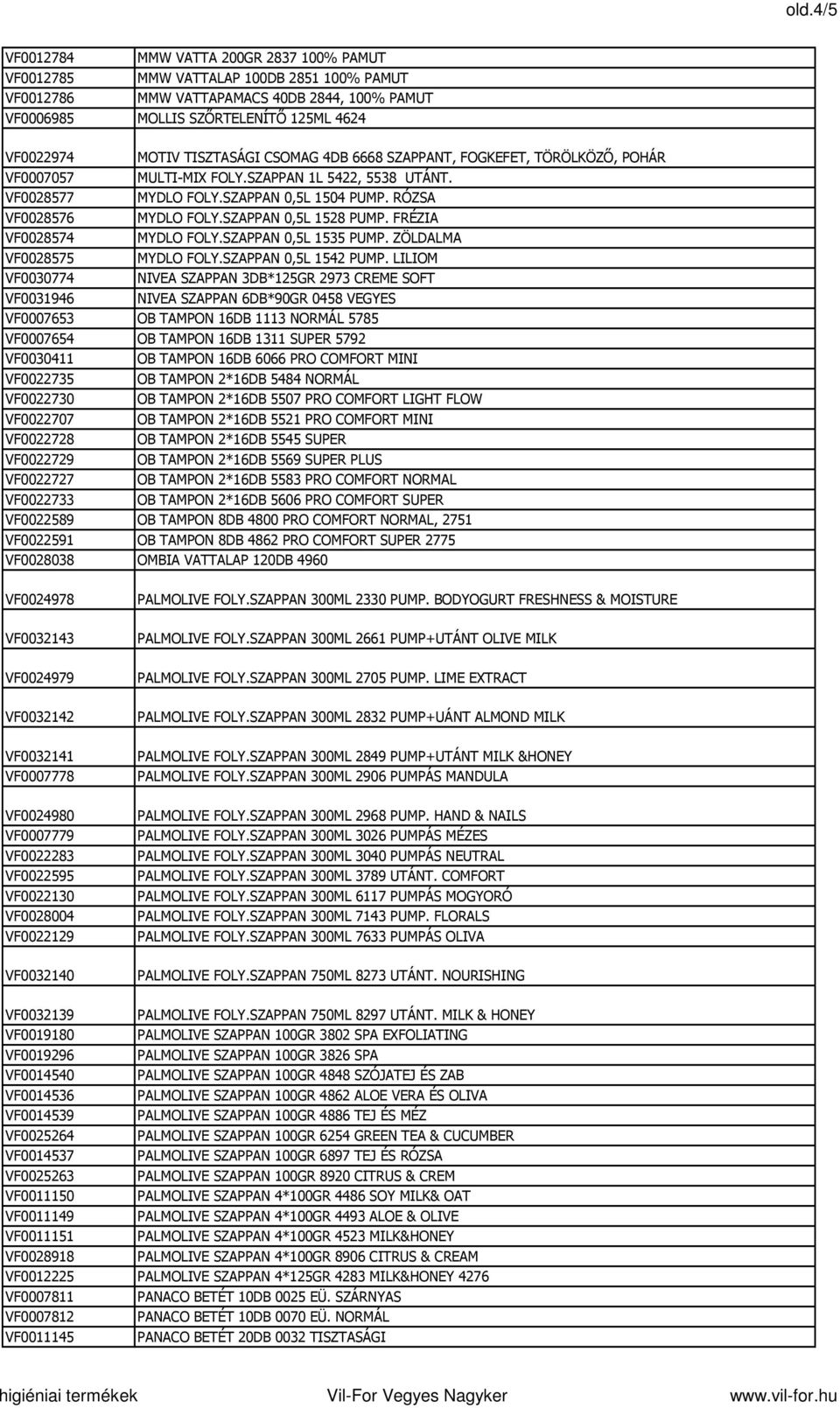 SZAPPAN 0,5L 1528 PUMP. FRÉZIA VF0028574 MYDLO FOLY.SZAPPAN 0,5L 1535 PUMP. ZÖLDALMA VF0028575 MYDLO FOLY.SZAPPAN 0,5L 1542 PUMP.