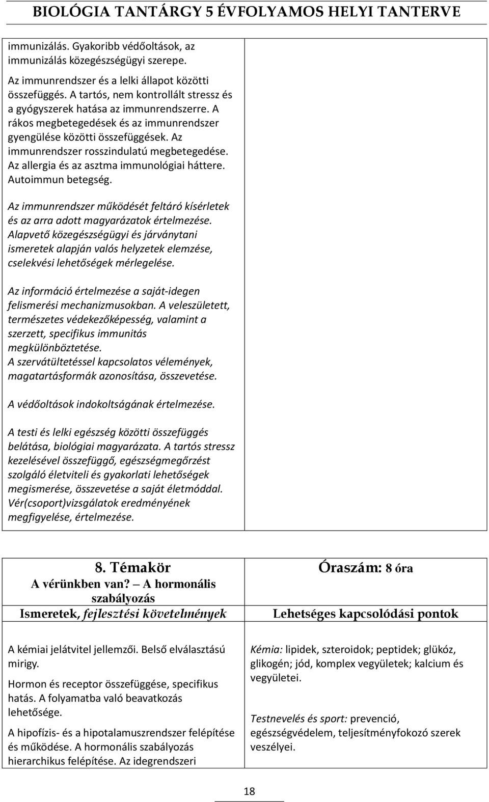 Az allergia és az asztma immunológiai háttere. Autoimmun betegség. Az immunrendszer működését feltáró kísérletek és az arra adott magyarázatok értelmezése.