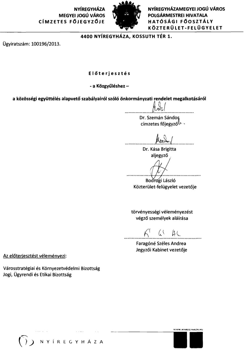 önkormányzati rendelet megalkotásáról ag (...~..... Dr.