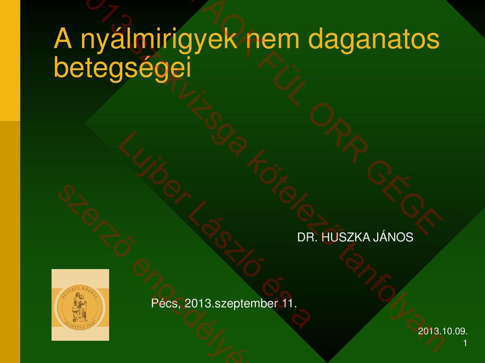 DR. HUSZKA JÁNOS