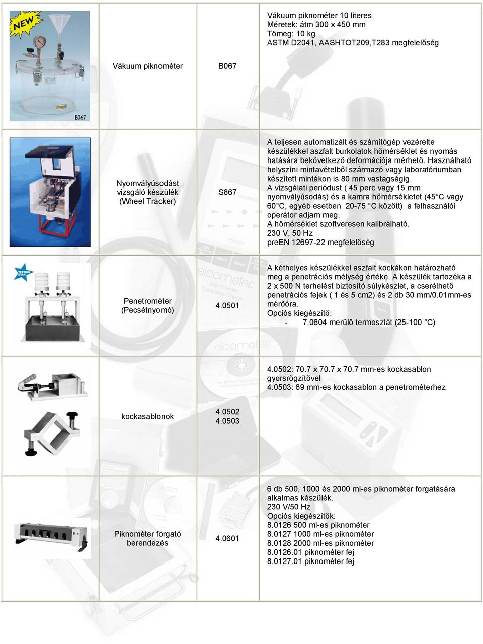 Aszfalt és bitumen vizsgálata Mérőeszköz katalógus - PDF Free Download
