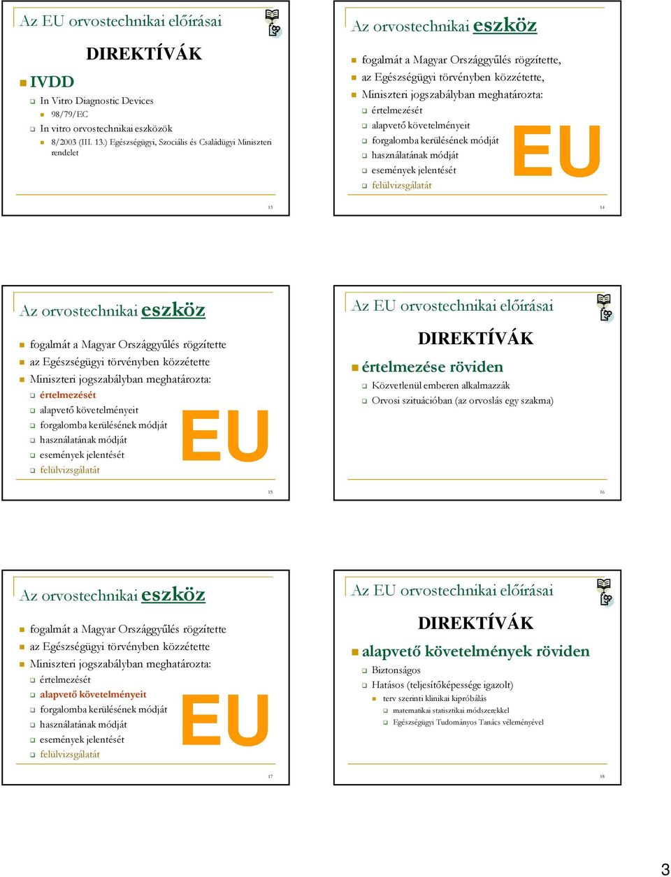 értelmezését alapvető követelményeit forgalomba kerülésének módját használatának módját események jelentését felülvizsgálatát értelmezése röviden Közvetlenül emberen alkalmazzák Orvosi szituációban