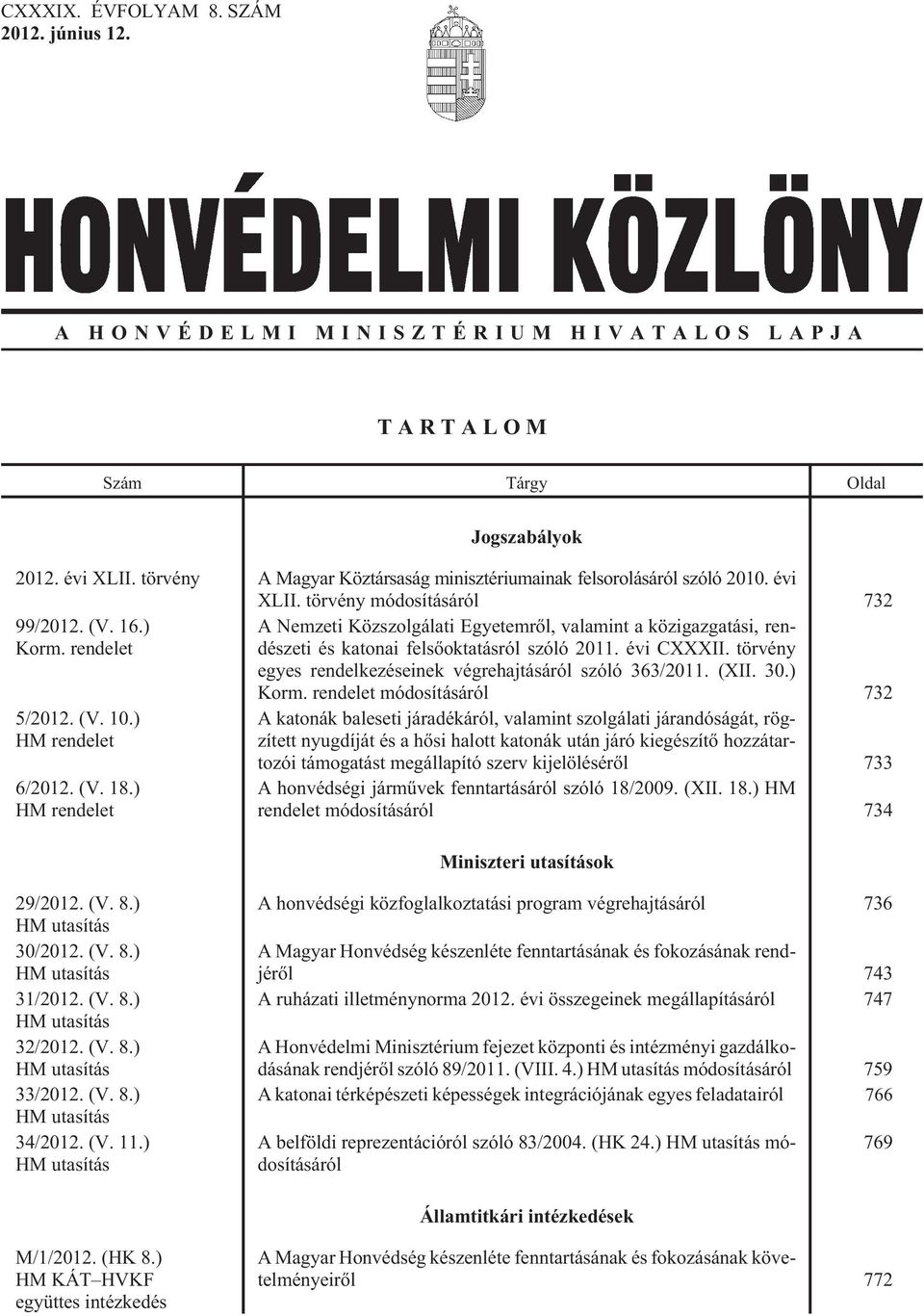 rendelet A Nemzeti Közszolgálati Egyetemrõl, valamint a közigazgatási, rendészeti és katonai felsõoktatásról szóló 2011. évi CXXXII. törvény egyes rendelkezéseinek végrehajtásáról szóló 363/2011.