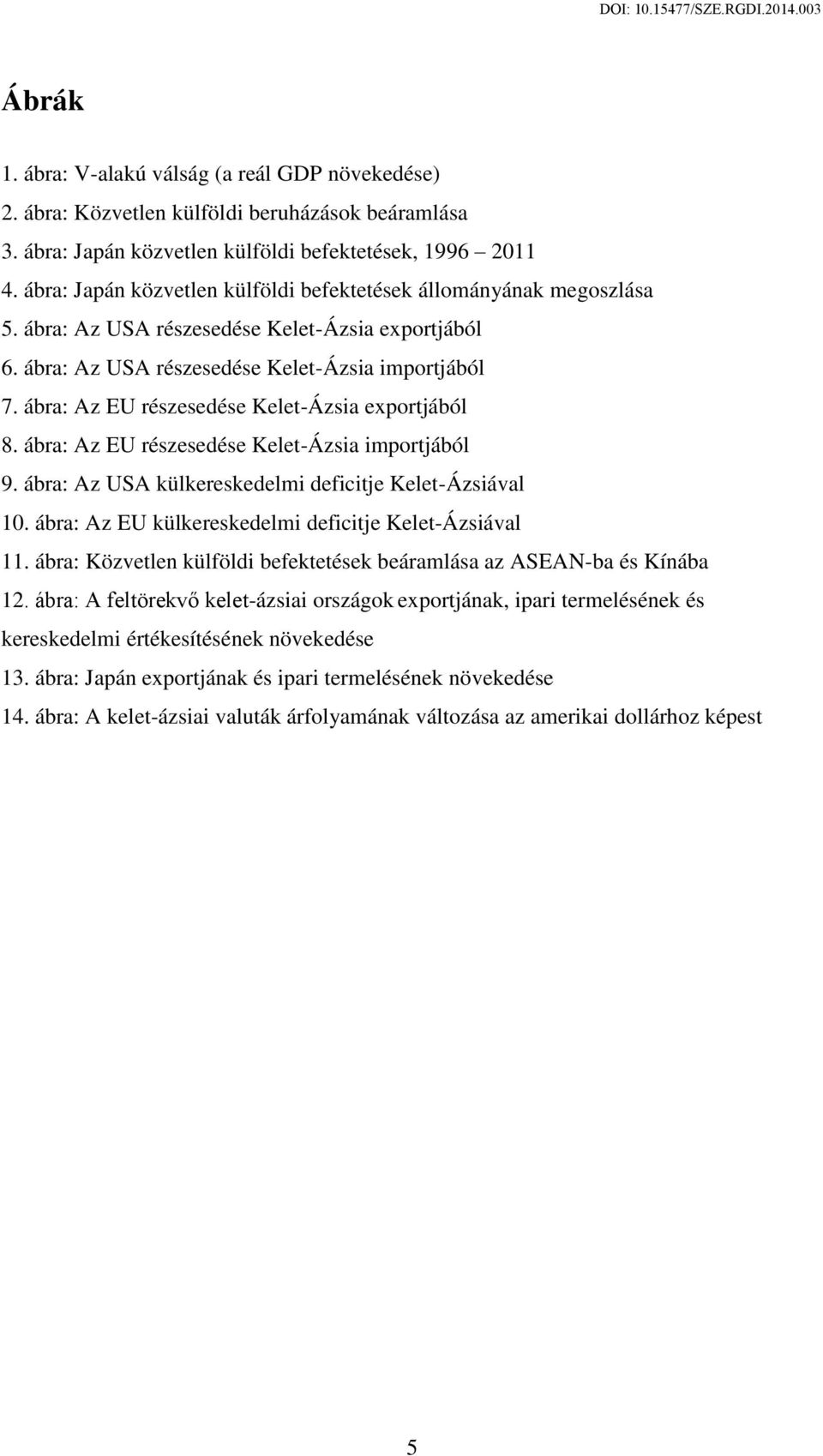 ábra: Az EU részesedése Kelet-Ázsia exportjából 8. ábra: Az EU részesedése Kelet-Ázsia importjából 9. ábra: Az USA külkereskedelmi deficitje Kelet-Ázsiával 10.