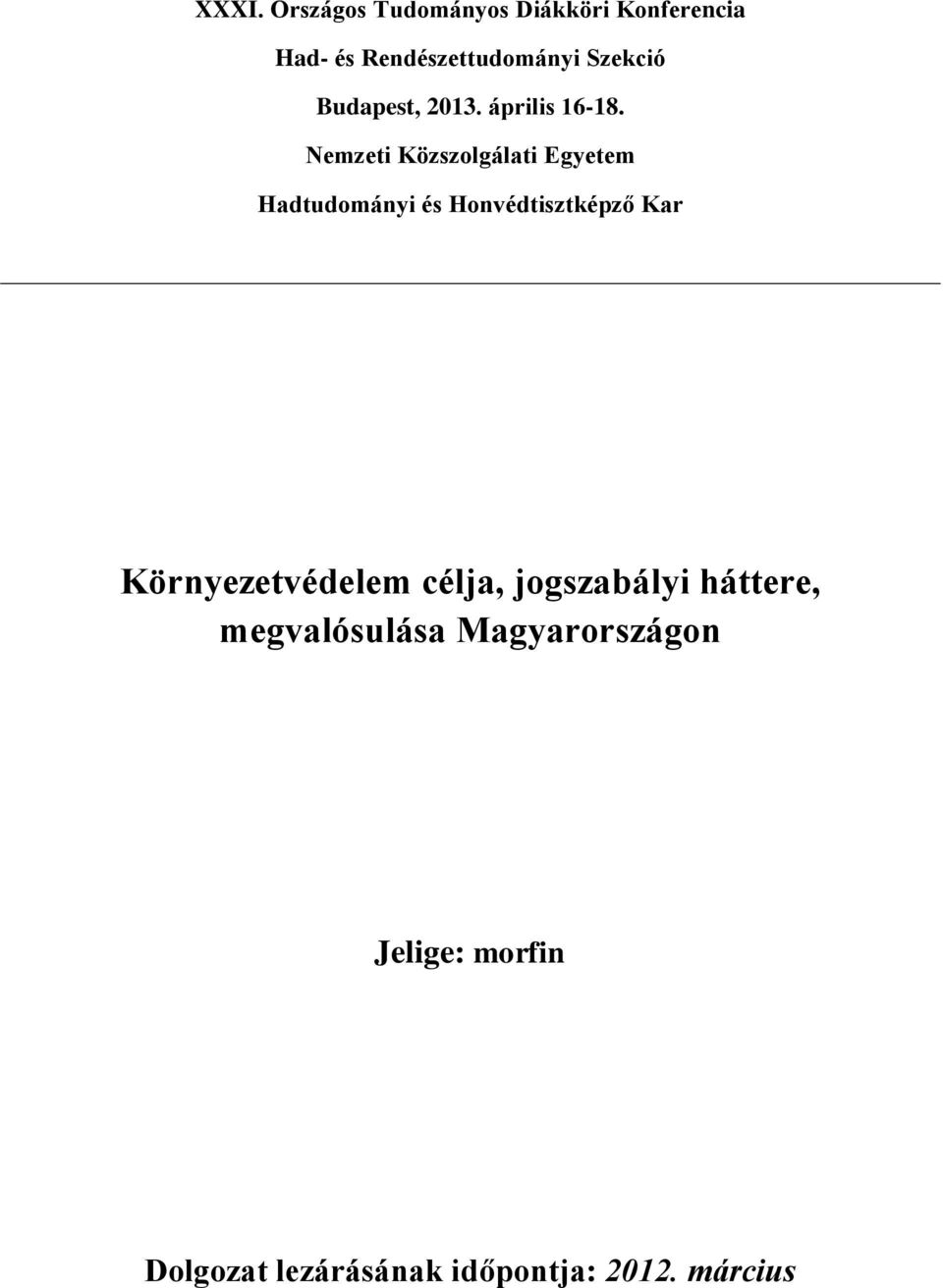 Nemzeti Közszolgálati Egyetem Hadtudományi és Honvédtisztképző Kar