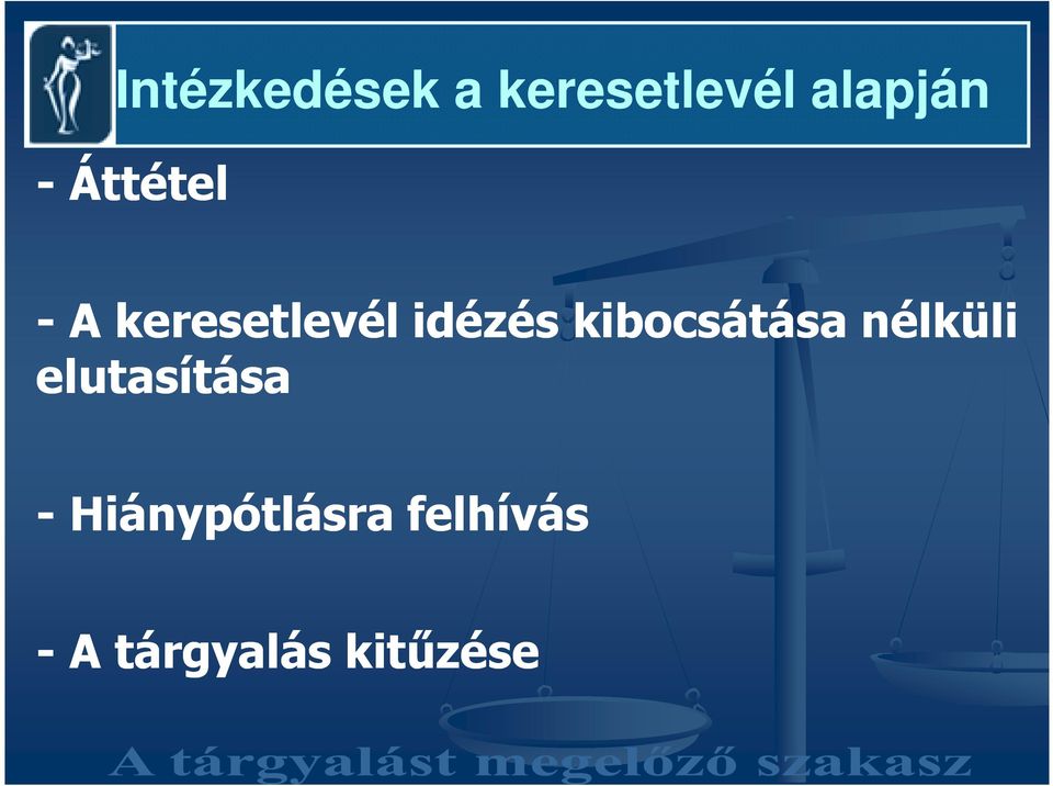 kibocsátása nélküli elutasítása -