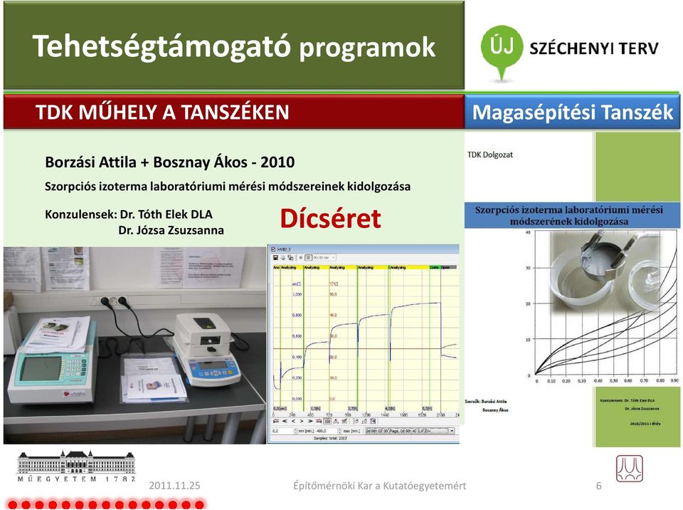 módszereinek kidolgozása Konzulensek: Dr. Tóth Elek DLA Dr.