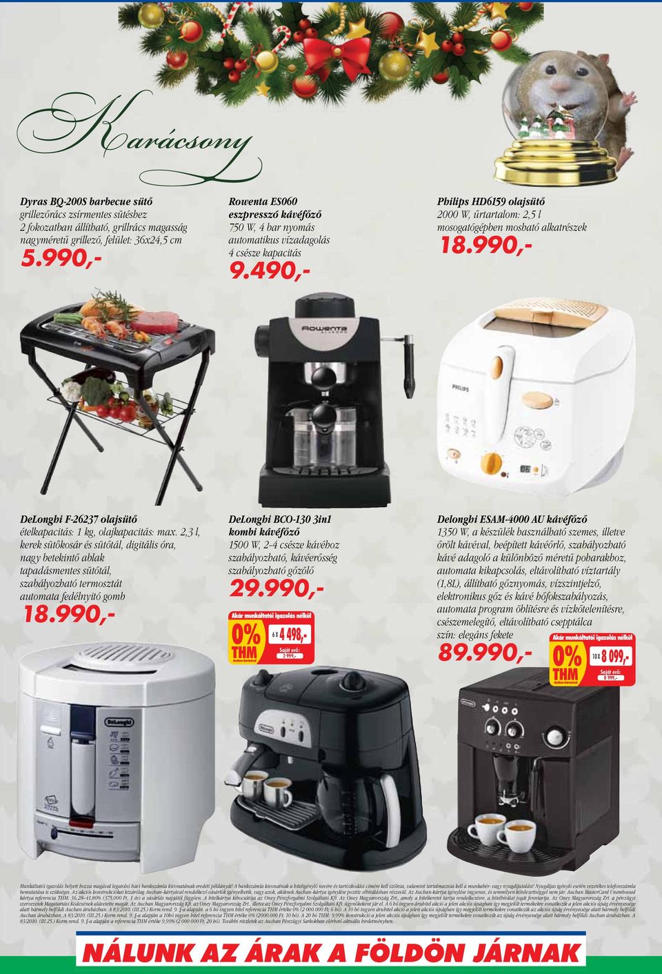 990,- DeLonghi F-26237 olajsütő ételkapacitás: 1 kg, olajkapacitás: max.