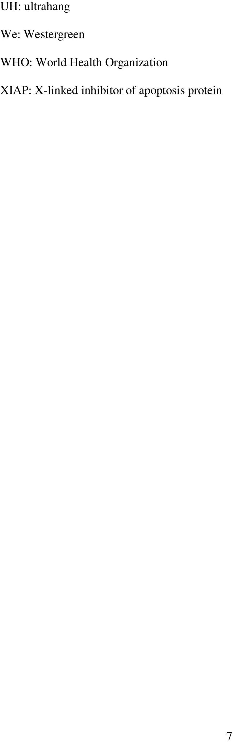 Health Organization XIAP: