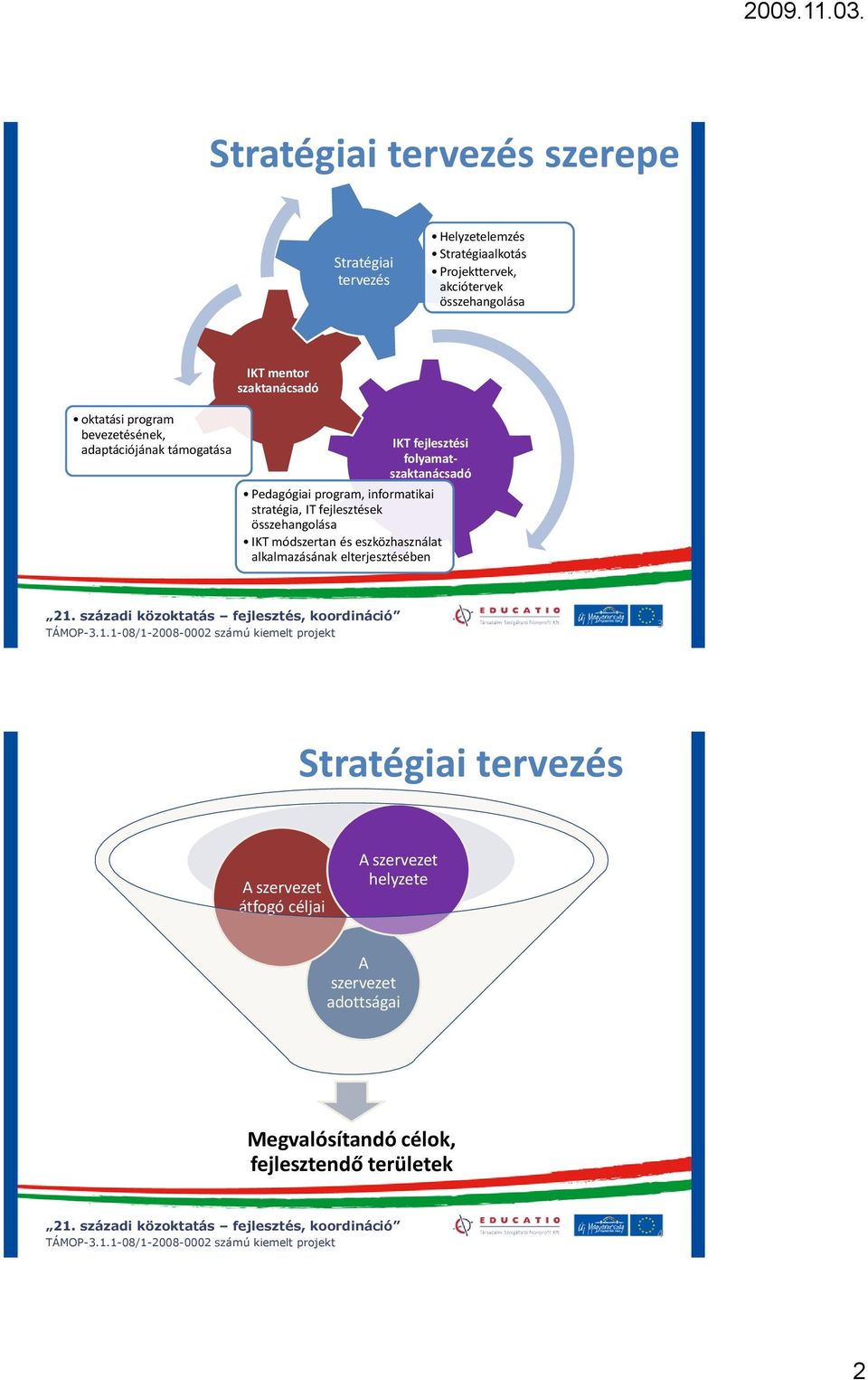 program, informatikai stratégia, IT fejlesztések összehangolása IKT módszertan és eszközhasználat alkalmazásának elterjesztésében