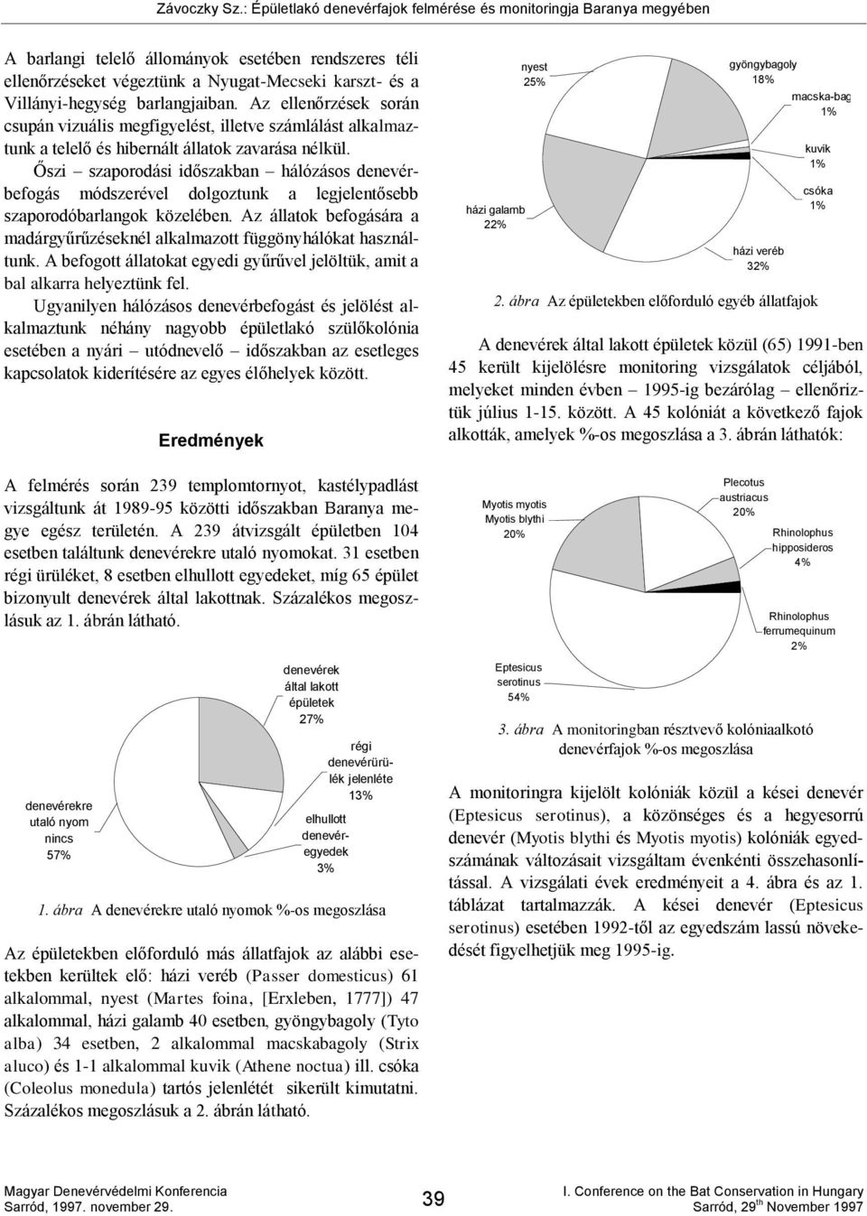 Őszi szaporodási időszakban hálózásos denevérbefogás módszerével dolgoztunk a legjelentősebb szaporodóbarlangok közelében.