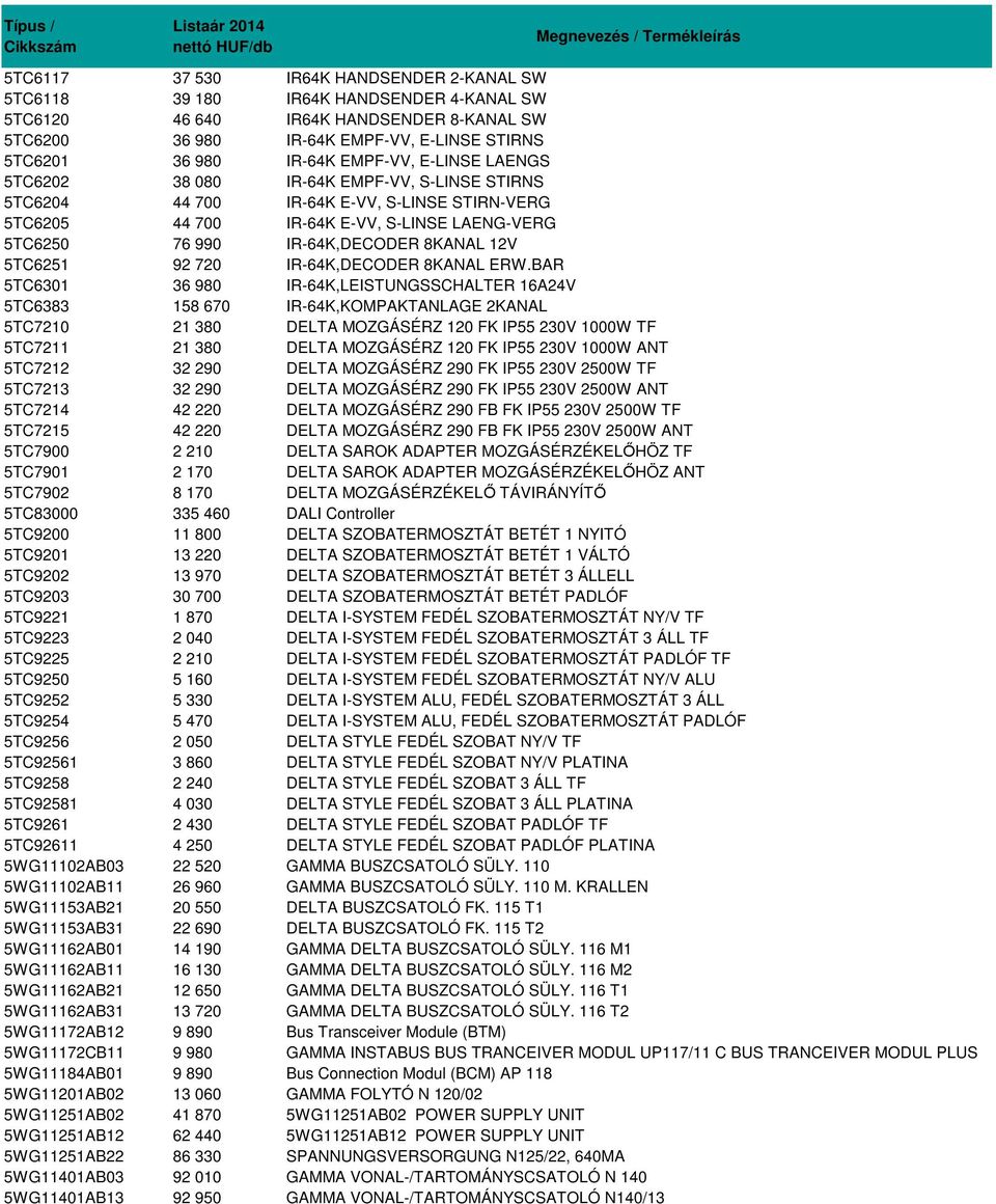 8KANAL 12V 5TC6251 92 720 IR-64K,DECODER 8KANAL ERW.