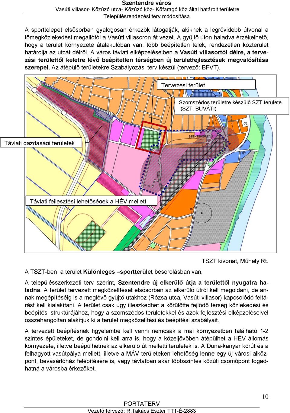 A város távlati elképzeléseiben a Vasúti villasortól délre, a tervezési területtől keletre lévő beépítetlen térségben új területfejlesztések megvalósítása szerepel.